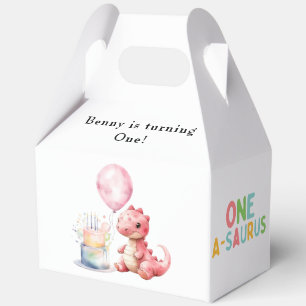 Ballotins Dinosaure Peint Rouge Un A Saurus Anniversaire