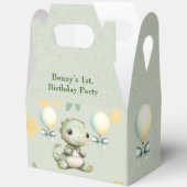 Ballotins Dinosaure Peint Vert mignon 1er anniversaire fête (Ouvrir)