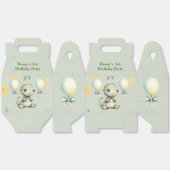 Ballotins Dinosaure Peint Vert mignon 1er anniversaire fête (Déplié)