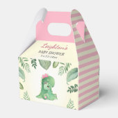 Ballotins Dinosaure rose Bébé Fille Douche Sprinkle Dino Par (Arrière)