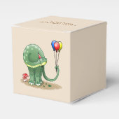Ballotins Dinosaure tenant Ballons Anniversaire (Verso)