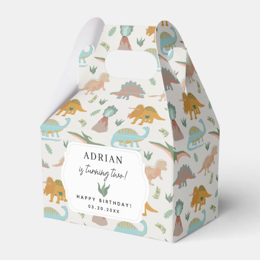 Ballotins Dinosaurs Boho Prehistoric Party Animals Birthday (Verso)