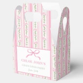 Ballotins Diplômé Floral Ruban Rose (Ouvert)