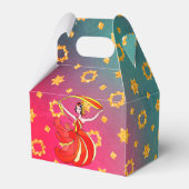 Ballotins Diwali Bollywood Party Favoriser boîte danseuse (Arrière)