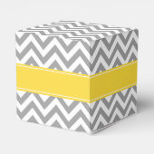 Ballotins Dk Gray White LG Chevron Pineapple Nom monogram (Arrière)