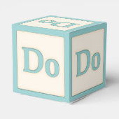 Ballotins "Do" Solfeggio Musical Baby Blocks Aqua (Arrière)