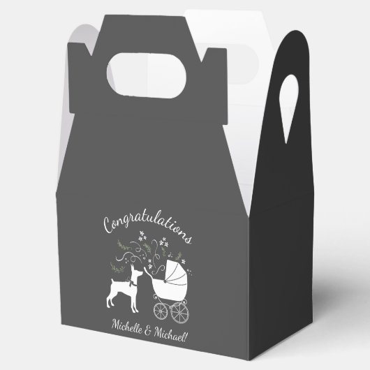 Ballotins Doberman Chien Baby shower Chien Chien Chien Chien (Ouvert)