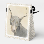 Ballotins Doberman Pinscher Peinture - Art Chien original (Arrière)