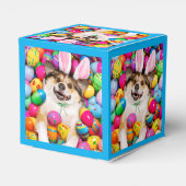 Ballotins Dog Laying on Easter Eggs (Arrière)