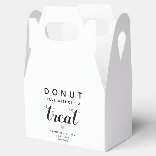 Ballotins Donut Leave Without a Treat Elegant Mariage Or (Ouvert)