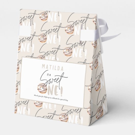 Ballotins Donut sucré un 1er anniversaire fête (Arrière)