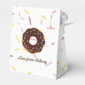 Ballotins Donut thème Anniversaire fête Merci invité (Arrière)