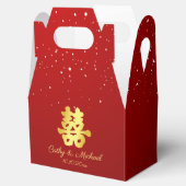 Ballotins Double bonheur flocon de neige de mariage chinois (Ouvert)