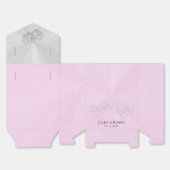 Ballotins Double Hearts Merci - Rose/Argent (Déplié)