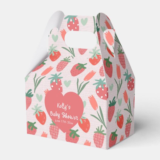 Ballotins Douce Baby Shower aux Fraises (Verso)