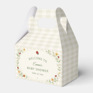 Ballotins Douce Baby Shower Fleur de Champ Coccinelle à Carr
