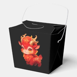 Ballotins Douce Bébé Chèvre Anime Fantastique Rouge Feu Masc