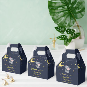Ballotins Douce Éléphant Avec Petite Papillon Baby Shower