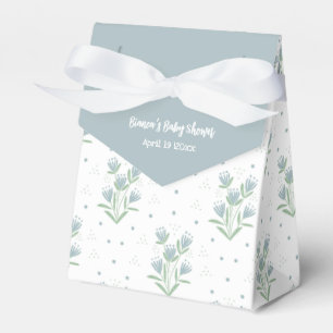 Ballotins Douce Fête Bébé Fleurs Bleues et Vertes 