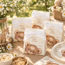 Douce Fête de Naissance Ourson en Aquarelle en For