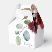 Ballotins Douce Mariée Burgundy Fleurs Rustiques Personnalis (Arrière)