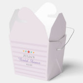 Ballotins Douce Mariée Fleurs Violettes Rayées (Ouvert)