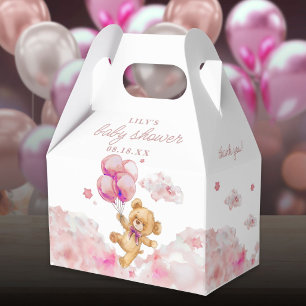 Ballotins Douce Ourse à peine attendre Fille Rose Baby Showe