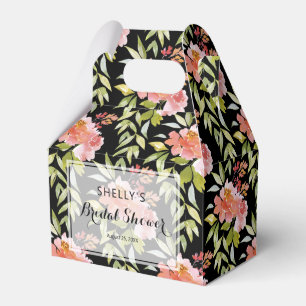 Ballotins Douce verdure florale rouge pour la douche de la m