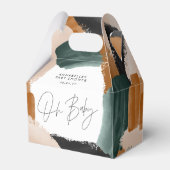 Ballotins Douche bébéOh bébé terre cuite abstraite peinte (Arrière)