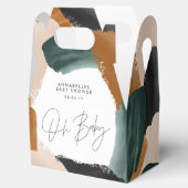 Ballotins Douche bébéOh bébé terre cuite abstraite peinte (Ouvert)