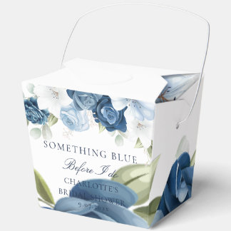 Ballotins Douche Bleue Florale Mariage Script