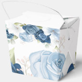 Ballotins Douche Bleue Florale Mariage Script (Verso)