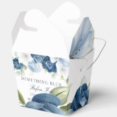 Ballotins Douche Bleue Florale Mariage Script (Ouvrir)