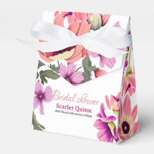 Ballotins Douche fleur sauvage moderne rose vif