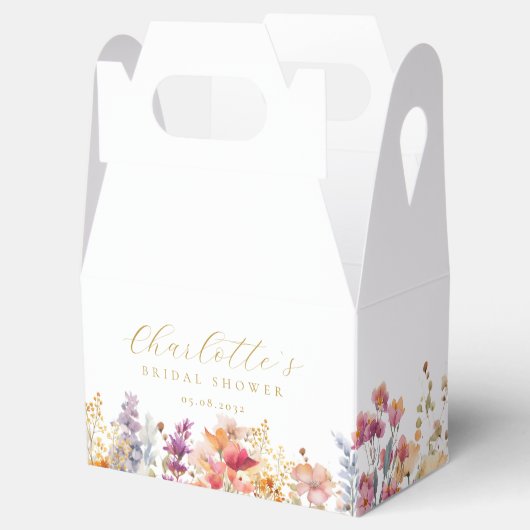 Ballotins Douche moderne, fleur sauvage, nuptiale (Ouvert)