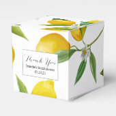 Ballotins Douche nuptiale à thème citron (Verso)