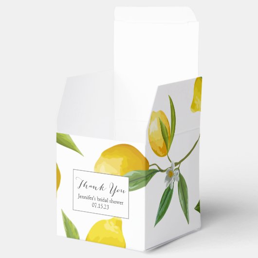 Ballotins Douche nuptiale à thème citron (Ouvert)