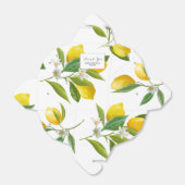 Ballotins Douche nuptiale à thème citron pour ballotin (Déplié)