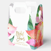 Ballotins Douche nuptiale | Aquarelle tropicale Merci (Ouvert)
