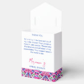 Ballotins Douche nuptiale carrelage rose bleu mexicain (Ouvert)