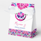 Ballotins Douche nuptiale carrelage rose bleu mexicain (Verso)