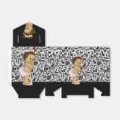 Ballotins Douche pour bébé afro-américaine rose (Déplié)