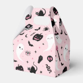 Ballotins Douche pour bébé rose et noir Halloween (Arrière)