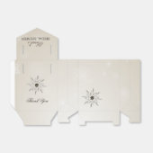 Ballotins douches nuptiales en or argenté (Déplié)