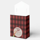 Ballotins Douilleuse fête prénuptiale rouge et noire flanell (Ouvert)