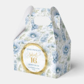 Ballotins Doux 16 Ballotin bleu Dusty Aquarelle Florale (Verso)