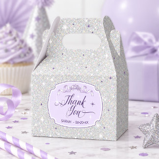 Ballotins Doux 16 Merci Pailletant Argent Violet ID1333