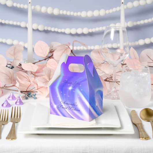 Ballotins Douze ans rose iridescent violet bleu (Mariage)