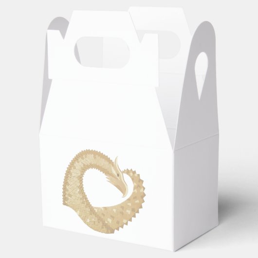 Ballotins Dragon de coeur de grès sur blanc (Ouvert)