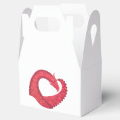 Ballotins Dragon de coeur rouge en blanc (Ouvert)